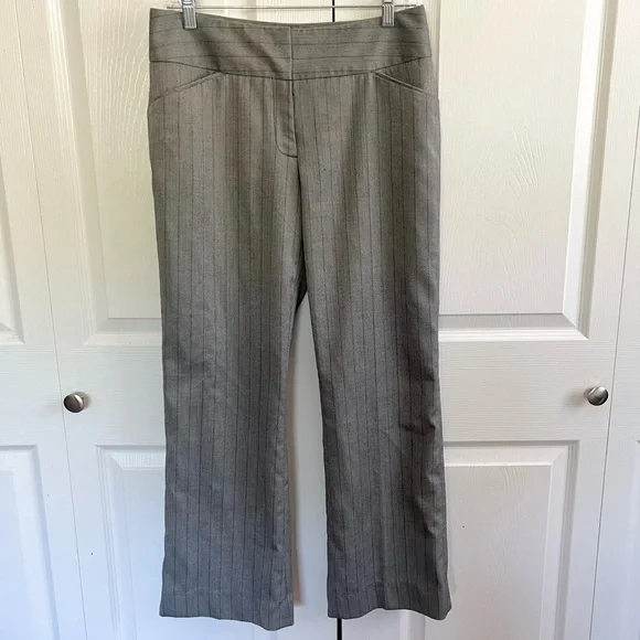 Pantalon De Travail Femme Kenneth Cole - Taille 6 - Couleur Gris Motif Herringbone - Occasion TB